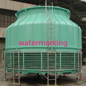 torre refrigerando Redondo-dada forma de FRP com de baixo nível de ruído, apropriado para o condicionador de ar industrial da água