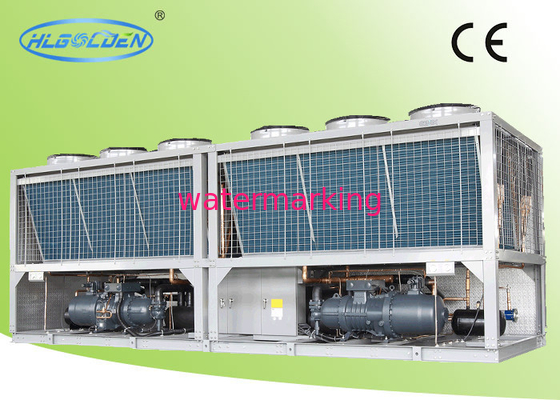 O ar do condicionamento de ar da eficiência elevada refrigerou o refrigerador de água com compressor dobro
