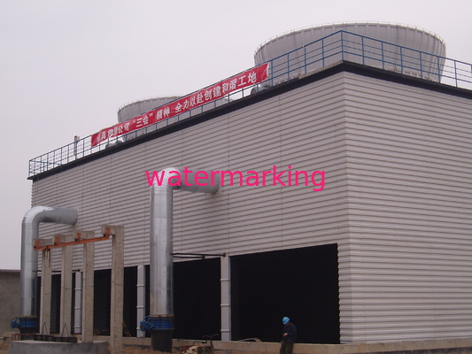 Torre refrigerando da forma quadrada industrial com 55kw o motor 1500 M3/H