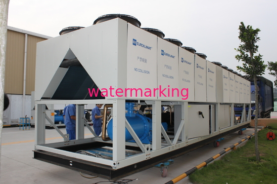 Semi bomba de calor comercial dupla da fonte de ar do parafuso R134a 1367.3kw de Hermelic